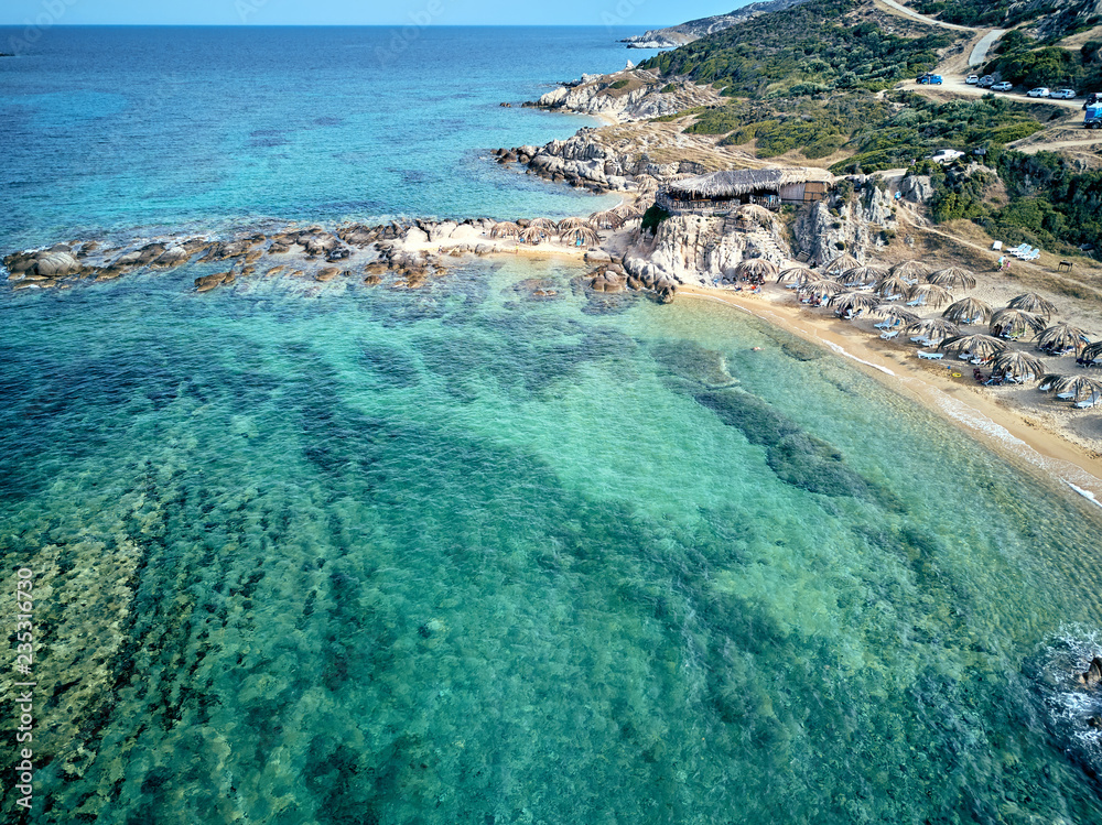 Beautiful beach top aerial view drone shot Beautiful beach top aerial view drone shot