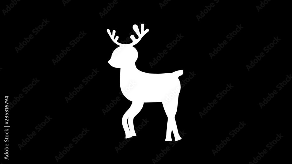Cartoon dancer deer walking animation with optional luma matte. Alpha Luma Matte included. 4k video Cartoon dancer deer walking animation with optional luma matte. Alpha Luma Matte included. 4k video