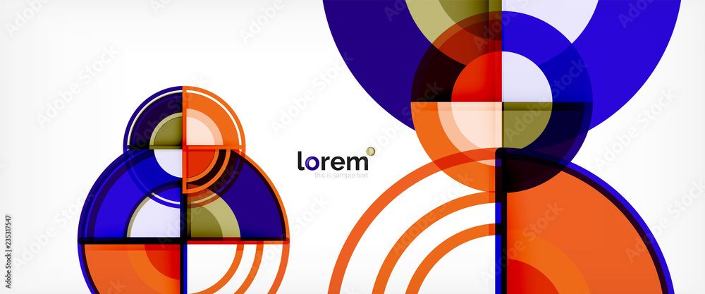 Obraz premium Modern geometric abstract background