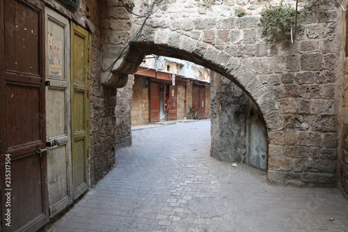 narrow street in old town © abed