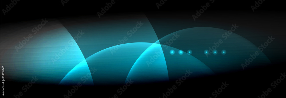 Vector blurred neon glowing circles with flowing and liquid light concept, energy magic fantastic abstract background Vector blurred neon glowing circles with flowing and liquid light concept, energy magic fantastic abstract background