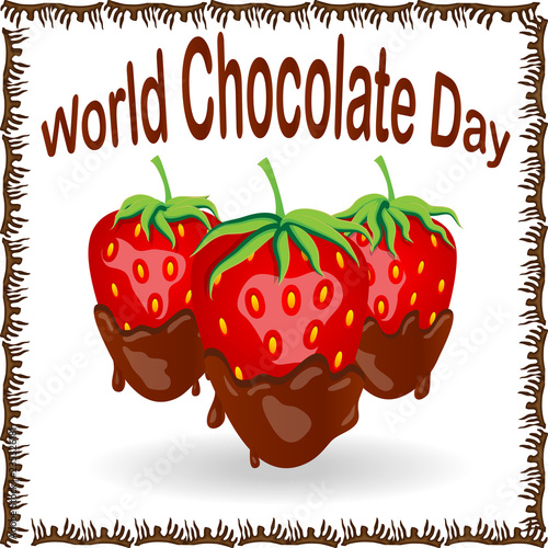 Red berry strawberry dipped in melting dark chocolate, fruit, fondue recipe, valentine concept, transparent,