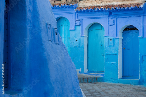 blue walls of chefchaouen town, Morocco © annapanic