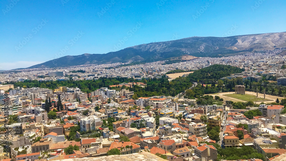 aerial view of the city Grece