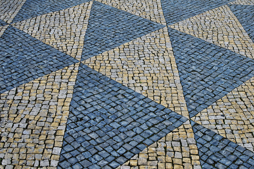 Obraz premium Stone mosaic on the street of Lisbon