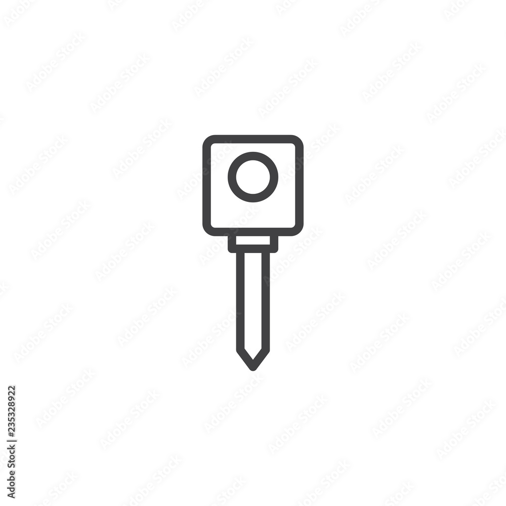 Private key outline icon. linear style sign for mobile concept and web design. Secure key simple line vector icon. Symbol, logo illustration. Pixel perfect vector graphics Private key outline icon. linear style sign for mobile concept and web design. Secure key simple line vector icon. Symbol, logo illustration. Pixel perfect vector graphics