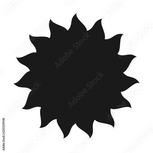 Starburst isolated icon on the white background.