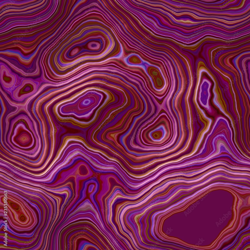 marble agate stony seamless pattern texture background - burgundy red, maroon, purple, violet, orange and blue color with smooth surface