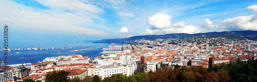 panorama of Trieste in Italy