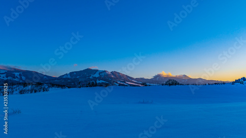 Panorama Winterlandschaft Tannheimer Tal Abendrot Tirol Österreich