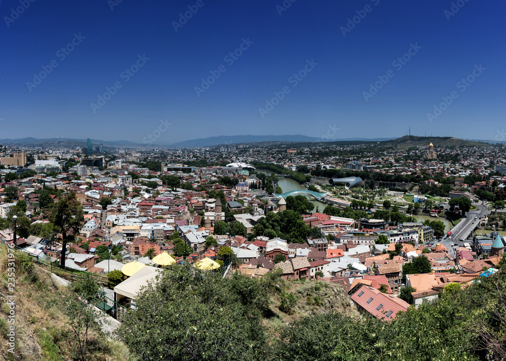 Fototapeta premium Tbilisi Georgia beautiful Old Town tourism sightseeing