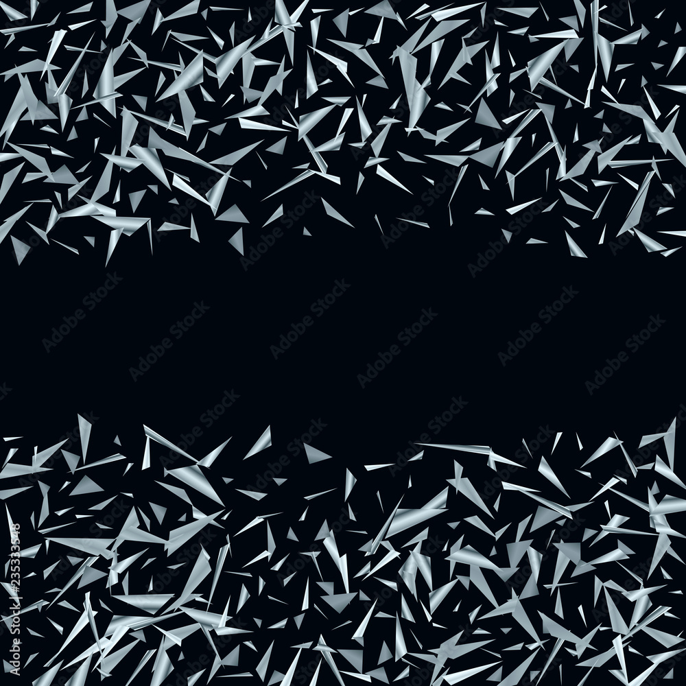 Silver triangles, fragments not a dark background. Bright background for wallpaper, packaging, banner, covers, tiles, printing, advertising. Silver triangles, fragments not a dark background. Bright background for wallpaper, packaging, banner, covers, tiles, printing, advertising.