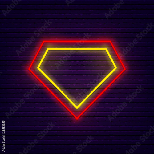 Superhero neon banner