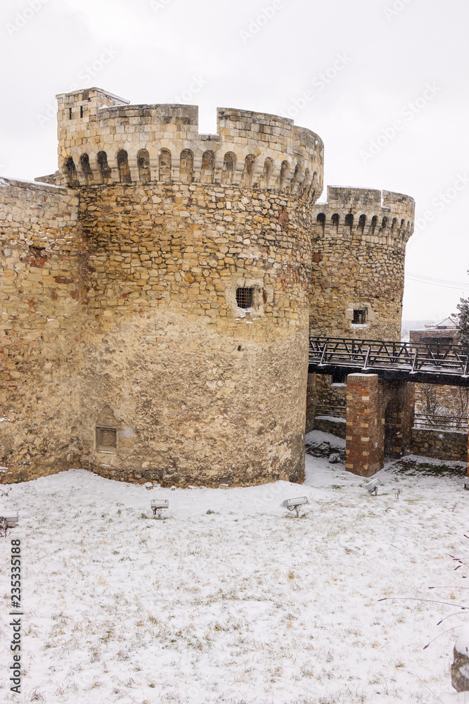 Fortress under snow