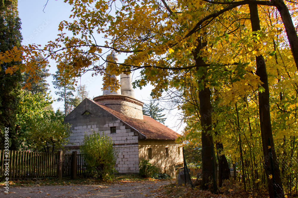 Lime works building in autumn. Czech Republic. Lime works building in autumn. Czech Republic.