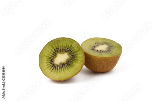 kiwi fruit isolated on white - fresh kiwi fruits