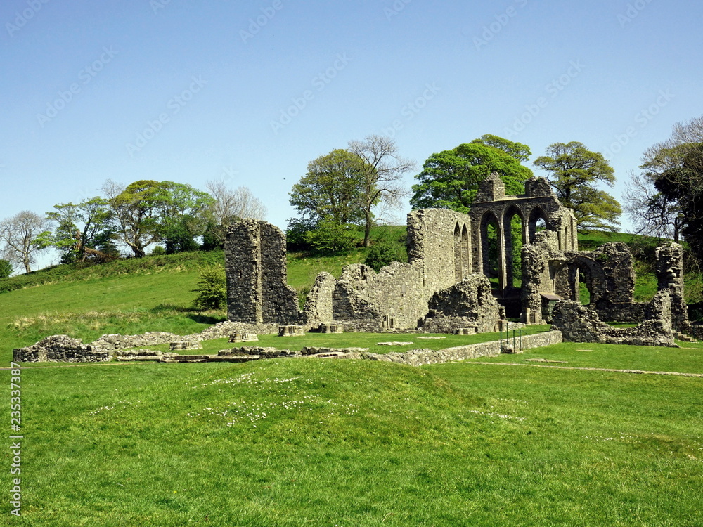 Inch Abbey Ruins in Northern Ireland. The Abbey and parts of the surrounding  area have been featured in Game of Thrones