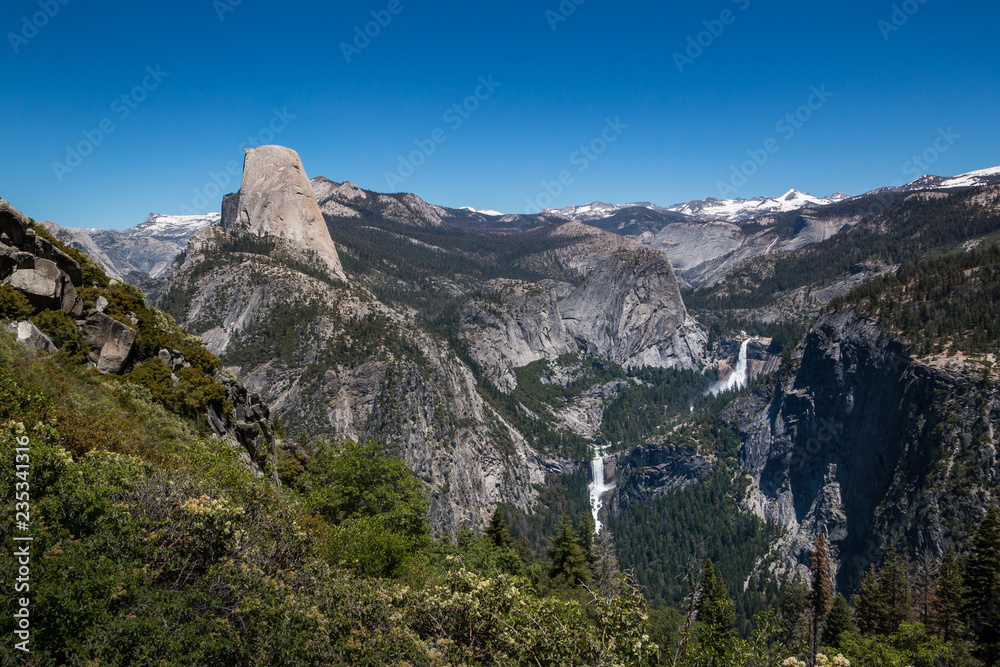 view of mountains in yosemite