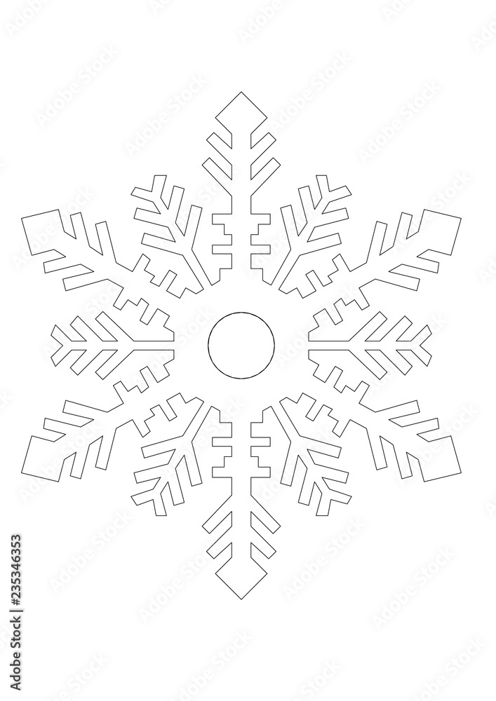 Snowflake Blueprint Background - isolated Snowflake Blueprint Background - isolated
