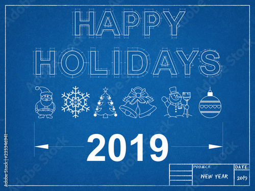 Happy Holidays 2019 Blueprint