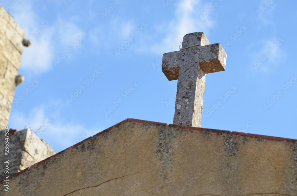 Castelo Palmela Stone Cross 2