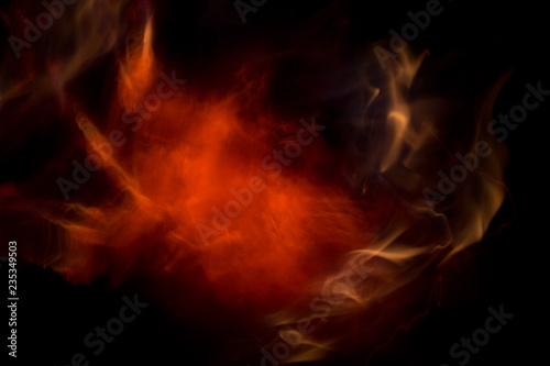 flame texture on black background