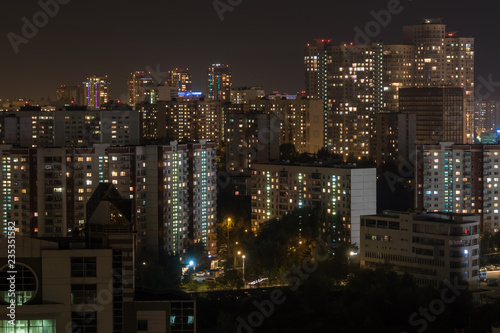 windows of night city