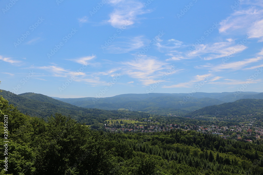 Baden-Baden im sommerlichen Schwarzwald