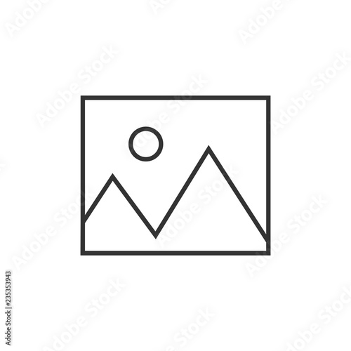 No image available icon. Flat, vector illustration.