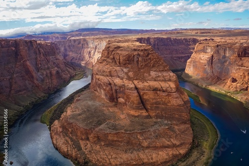 Beautiful Aerial View of the impressive Horseshoe bend in Arizona