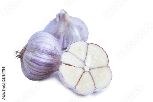 homemade spiced dry garlic close
