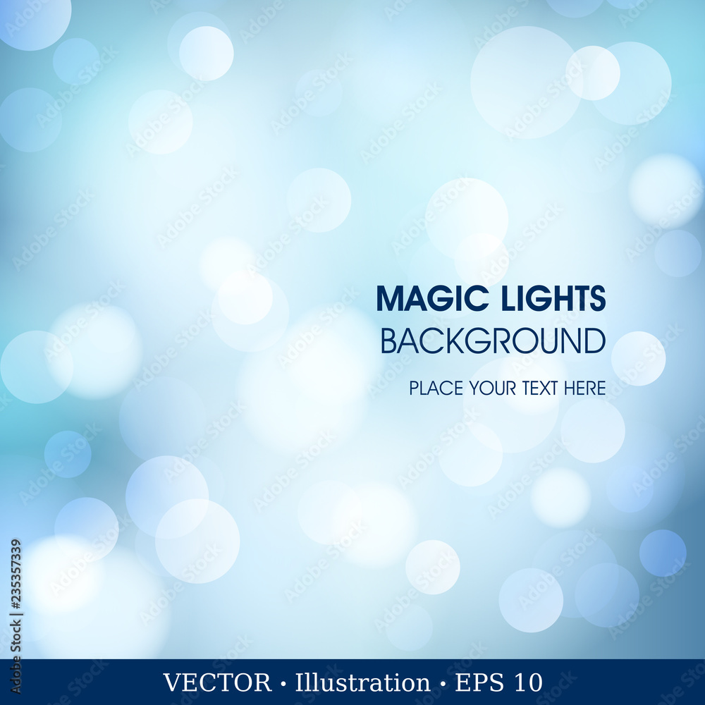 Realistic bokeh lights. Beautiful Christmas background. Vector illustration Realistic bokeh lights. Beautiful Christmas background. Vector illustration