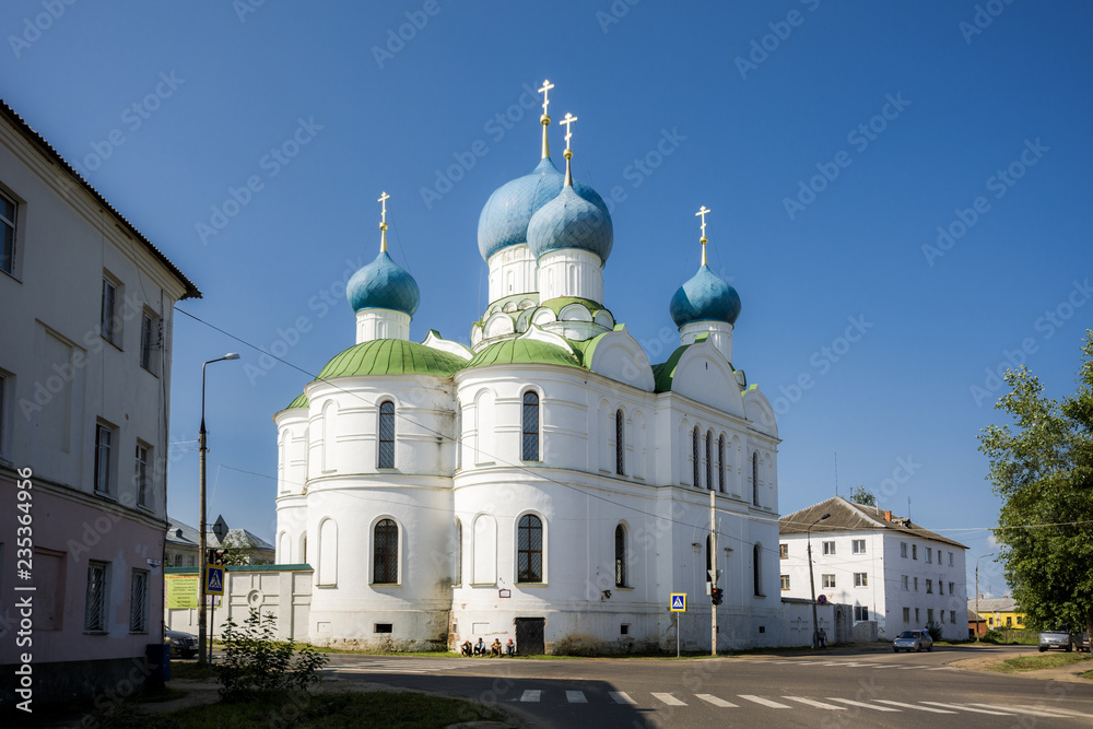 Uglich, Yaroslavl Oblast, Russia - July 13, 2013: Cathedral of the Epiphany
