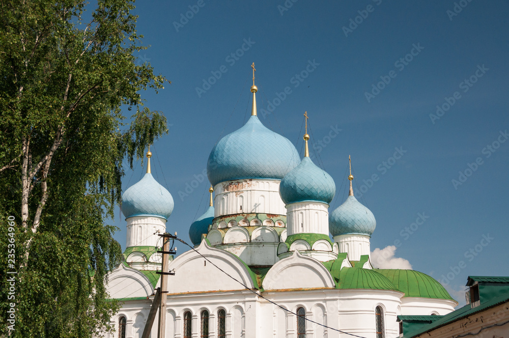 Uglich, Yaroslavl Oblast, Russia - July 13, 2013: Cathedral of the Epiphany Uglich, Yaroslavl Oblast, Russia - July 13, 2013: Cathedral of the Epiphany