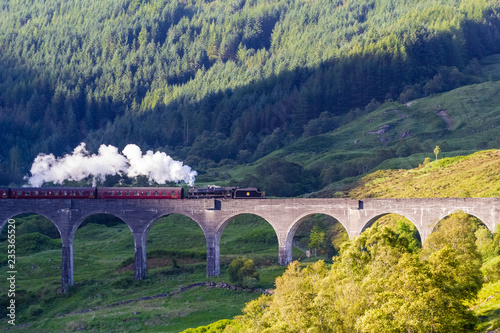 Schottland, Glenfinnan Viaduct, Zug The Jacobite