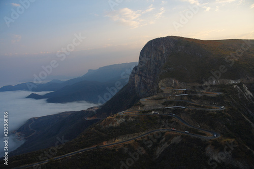 Wide view of Serra da Leba road seen from Lubango, Huila photo