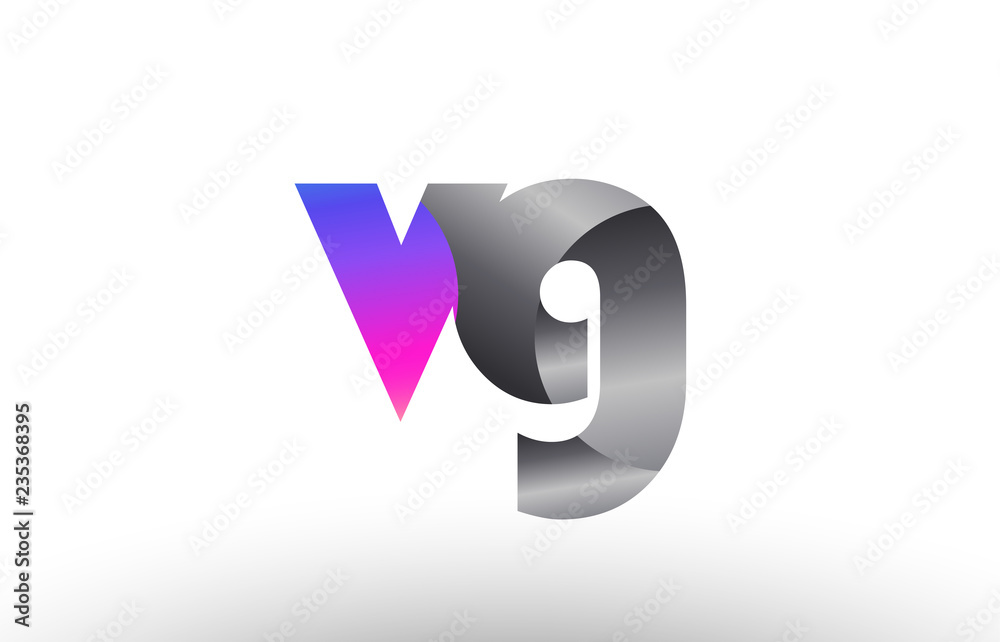 vg v g silver grey metal metallic gradient alphabet letter logo combination icon design vg v g silver grey metal metallic gradient alphabet letter logo combination icon design
