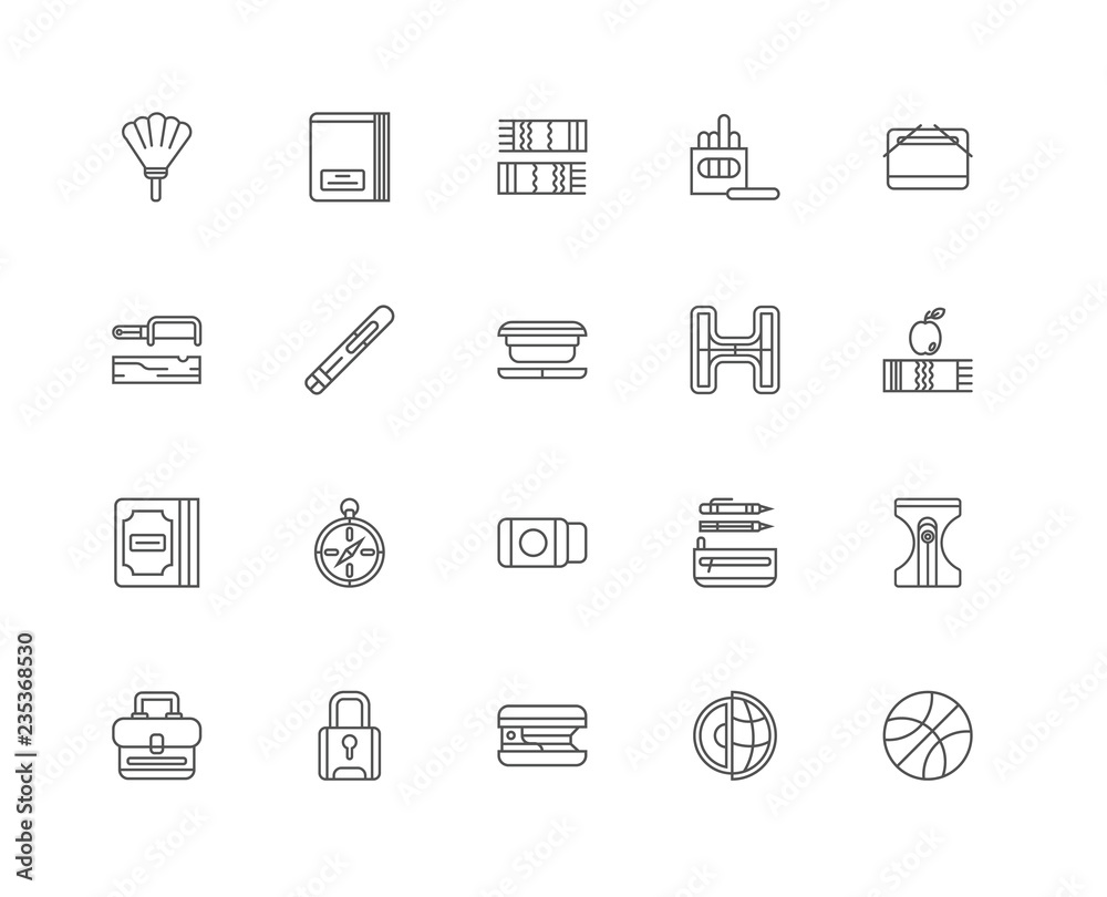 Simple Set of 20 Vector Line Icon. Contains such Icons as Basket Simple Set of 20 Vector Line Icon. Contains such Icons as Basket