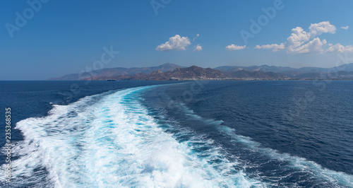 Nasso bay and harbor - Cyclades island - Aegean sea - Naxos - Greece photo