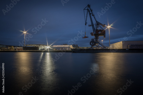 Stöckener Hafen am Abend in Hannover