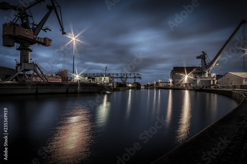 Lindener Hafen am späten Abend in Hannover