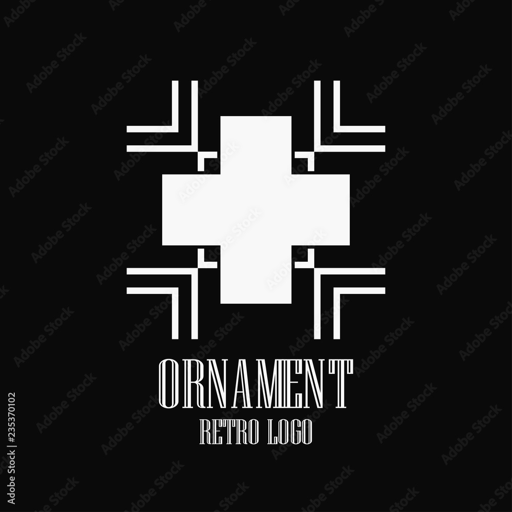Obraz premium Art deco vintage logo