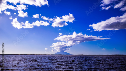 日本、北海道、ペンケ沼、利尻富士、雄大な自然と絶景、秋