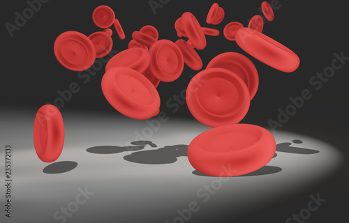 blood cells 3d-illustration