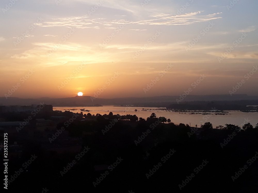 Sonnenaufgang in Bamako