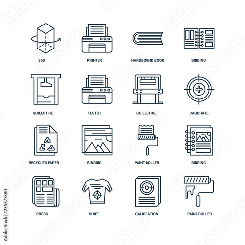 Set Of 16 Universal Editable Icons. Includes Elements Such As Pa