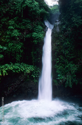 La Fortuna Waterfall in the rainforest of Costa Rica