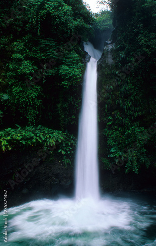 La Fortuna Waterfall in the rainforest of Costa Rica