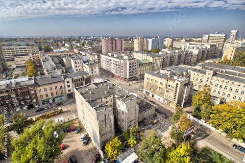 Panorama miasta - centrum - Łódź - Polska	