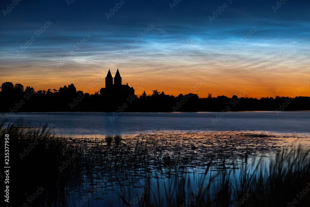 Obraz premium Noctilucent clouds